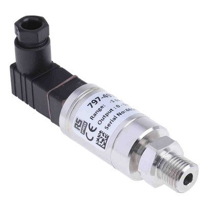 RS PRO Pressure Sensor, -1bar Min, 9bar Max, Voltage Output, Relative Reading