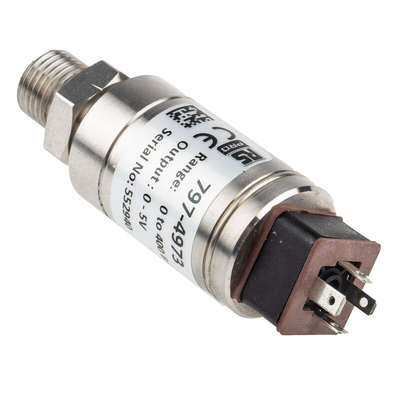 RS PRO Pressure Sensor, 0bar Min, 400bar Max, Voltage Output, Relative Reading