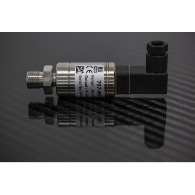 RS PRO Pressure Sensor, 0bar Min, 1bar Max, Current Output, Relative Reading