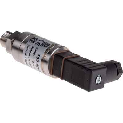 RS PRO Pressure Sensor, 0bar Min, 10bar Max, Current Output, Relative Reading