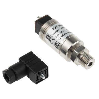 RS PRO Pressure Sensor, 0bar Min, 6bar Max, Voltage Output, Relative Reading