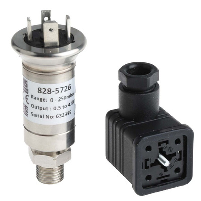 RS PRO Pressure Sensor, 0bar Min, 0.25bar Max, Voltage Output, Relative Reading
