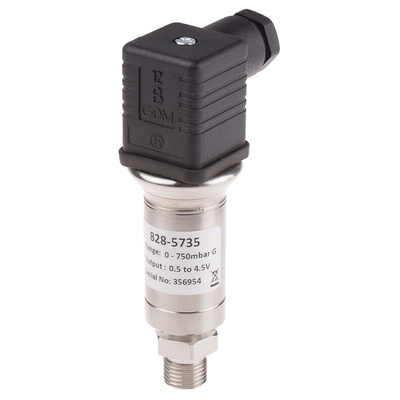 RS PRO Pressure Sensor, 0bar Min, 0.75bar Max, Voltage Output, Relative Reading