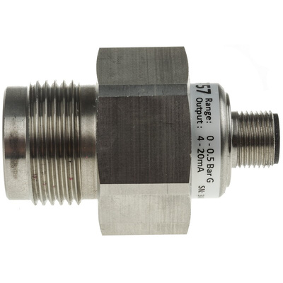 RS PRO Pressure Sensor, 0bar Min, 0.5bar Max, Current Output, Relative Reading