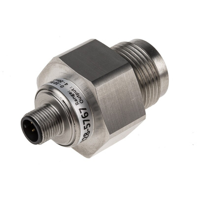 RS PRO Pressure Sensor, 0bar Min, 10bar Max, Current Output, Relative Reading