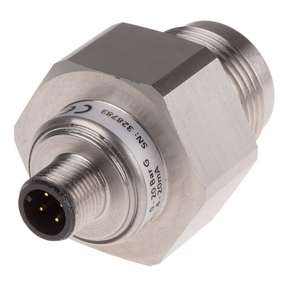 RS PRO Pressure Sensor, 0bar Min, 20bar Max, Current Output, Relative Reading