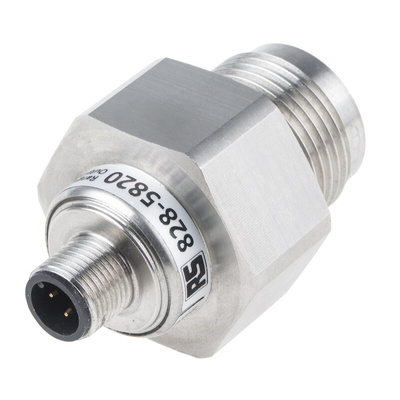 RS PRO Pressure Sensor, 0bar Min, 1bar Max, Current Output, Absolute Reading