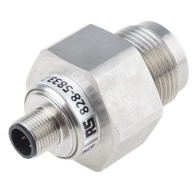 RS PRO Pressure Sensor, 0bar Min, 5bar Max, Current Output, Absolute Reading
