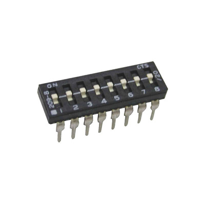 CTS 2 Way Through Hole DIP Switch SPST