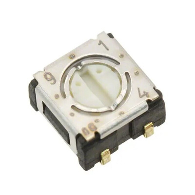 Nidec Components 10 Way Surface Mount Rotary Switch SP10T, Rotary Actuator