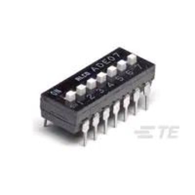 TE Connectivity 2 Way Surface Mount DIP & SIP Switch, Extended, Slide Actuator