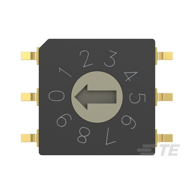 TE Connectivity 10 Way Surface Mount Rotary Switch 10P, Screwdriver Actuator