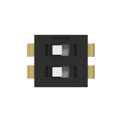 TE Connectivity 2 Way Through Hole DIP & SIP Switch SPST, Extended Actuator