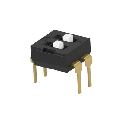 TE Connectivity 2 Way Through Hole DIP & SIP Switch SPST, Extended Actuator