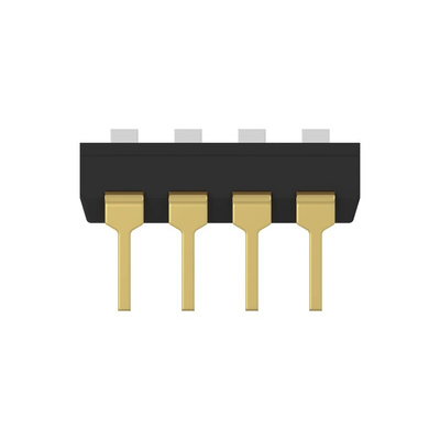 TE Connectivity 4 Way Through Hole DIP & SIP Switch SPST, Extended Actuator