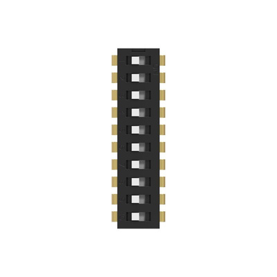 TE Connectivity 10 Way Through Hole DIP & SIP Switch SPST, Extended Actuator