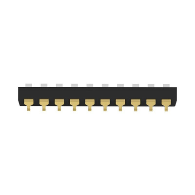 TE Connectivity 10 Way Surface Mount DIP & SIP Switch SPST, Extended Actuator