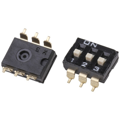 Omron 3 Way Surface Mount DIP Switch 3PST