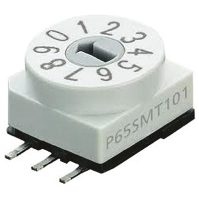 Apem 10 Way Surface Mount DIP Switch SPST, Rotary Flush Actuator