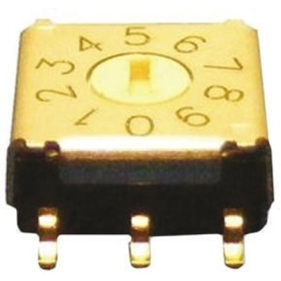 Omron 16 Way Surface Mount DIP Switch, Rotary Flush Actuator