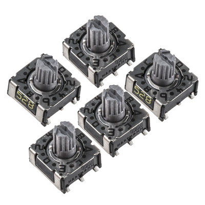 Hartmann 16 Way Surface Mount DIP Switch, Spindle Actuator