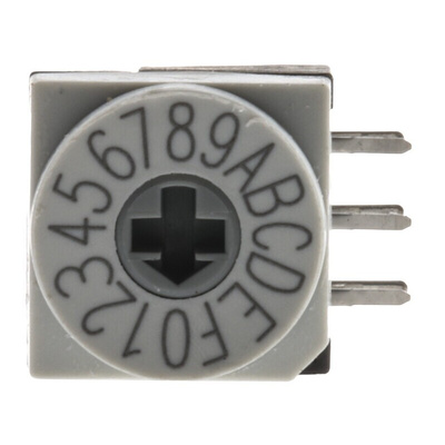 Hartmann 16 Way Through Hole DIP Switch, Slot Actuator