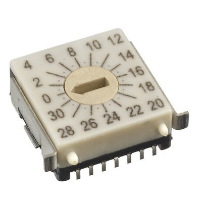 Hartmann 32 Way Surface Mount DIP Switch, Slot Actuator