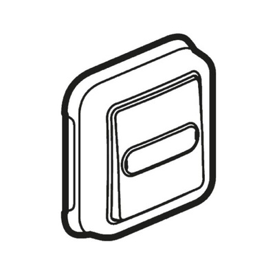 Legrand Grey Rocker Light Switch, Plexo