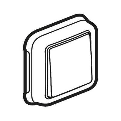 Legrand Outdoor Light Switch, 2 Way, 1 Gang, Plexo