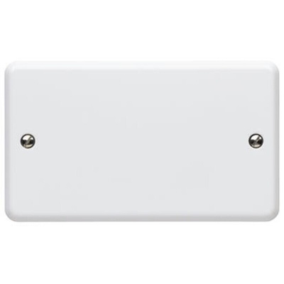 MK Electric White 2 Gang Blanking Plate