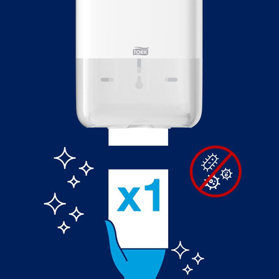 556000 | Tork White Plastic Toilet Paper Dispenser, 128mm x 271mm x 159mm