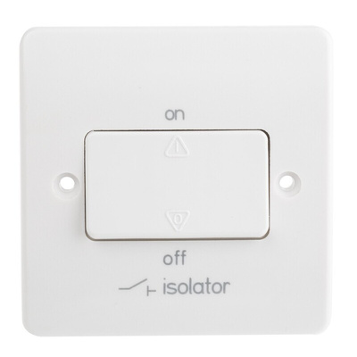 MK Electric White Logic Plus Fan Isolator Switch