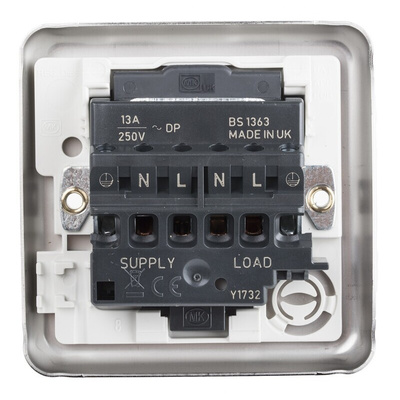 MK Electric 13A, 2 Gang Switched Fused Spur