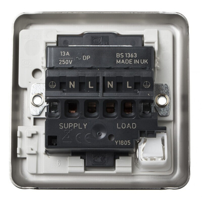 MK Electric 13A, 2 Gang Switched Fused Spur