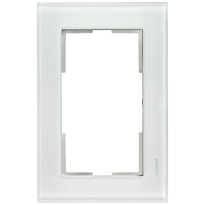 Siemens White 2 Gang Frame