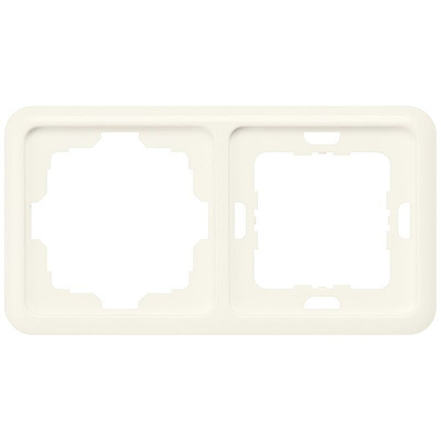 Siemens Silver 2 Gang Frame