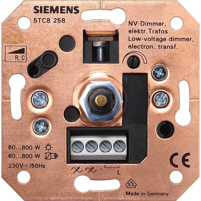 Siemens 1 Way 1 Gang Dimmer Switch, 230V, 20-315W
