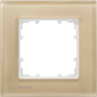 Siemens White 1 Gang Frame