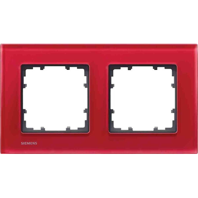 Siemens White 2 Gang Frame