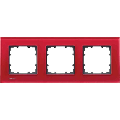 Siemens White 3 Gang Frame