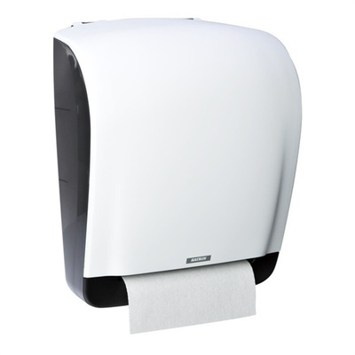 90069 | Katrin White Plastic Toilet Roll Dispenser