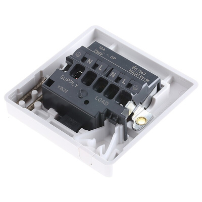 MK Electric 13A, 1 Gang Switched Fused Spur