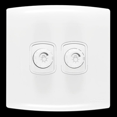 Contactum 2 Way 2 Gang Dimmer Switch, 220 → 250V, 500W