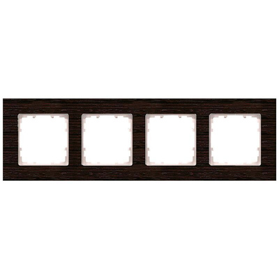 Siemens Brown 4 Gang Frame