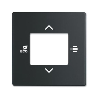 ABB Black 1 Gang Cover Plate