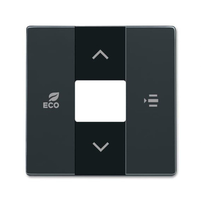 ABB Black 1 Gang Cover Plate