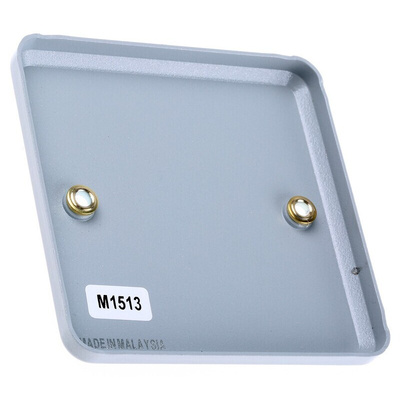 MK Electric Silver 1 Gang Blanking Plate