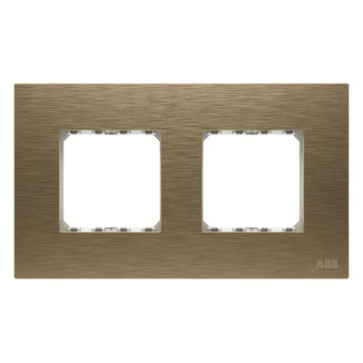 ABB Gold 2 Gang Frame