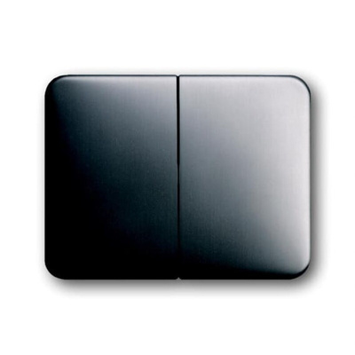 ABB Grey 2 Gang Light Switch Cover