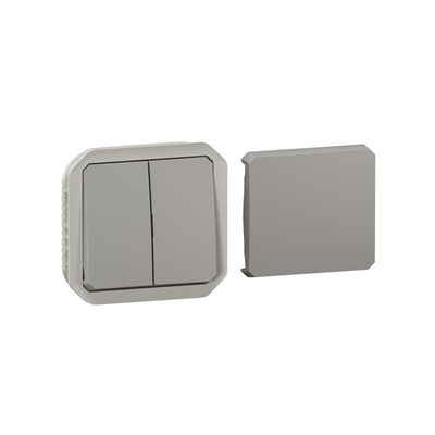 Legrand Grey Push Button Light Switch, 1 Way